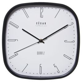 Reloj de Pared Alexandra House Living Blanco Negro Acrílico Plástico 30 x 30 x 4 cm