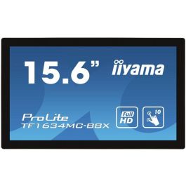 iiyama ProLite TF1634MC-B8X monitor pantalla táctil 39,6 cm (15.6") 1920 x 1080 Pixeles Multi-touch Multi-usuario Negro iiyama ProLite TF1634MC-B8X monitor pantalla táctil 39,6 cm (15.6") 1920 x 1080 Pixeles Multi-touch Multi-usuario Negro