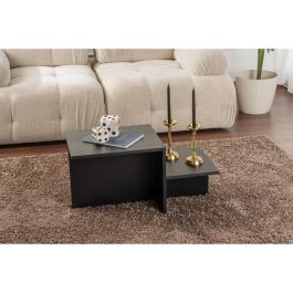 Mesa de centro rectangular negra HARMONY 80x40x40 cm CAL1730423410477
