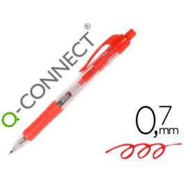 Boligrafo Q-Connect Retractil Con Sujecion De Caucho Tinta Aceite 0,7 mm Color Rojo 10 unidades Precio: 5.50000055. SKU: B1FR3Q7DJK