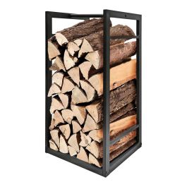 Edm Soporte para leña de metal negro 33x33x68 cm Precio: 28.58999979. SKU: B19EHGX3WT