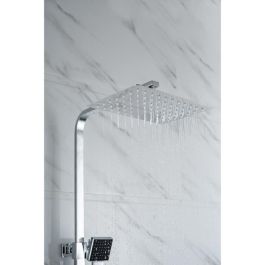 Oceanic Columna de Ducha Termostática, Cabezal Rectangular 30x20cm Acero Inoxidable, Ducha de Mano Cuadrada, Altura Ajustable 82-126cm, Cromo Oceanic Columna de Ducha Termostática, Cabezal Rectangular 30x20cm Acero Inoxidable, Ducha de Mano Cuadrada, Altura Ajustable 82-126cm, Cromo