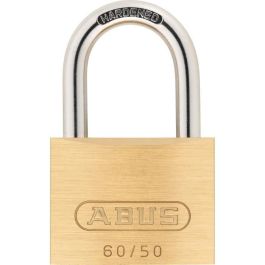 ABUS ABU4003318200410 Candado de Latón Macizo 60/50 con Arco de Acero Cementado y Doble Cierre, incluye 2 Llaves Precio: 27.50000033. SKU: B1C23VZE68