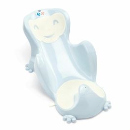 Thermobaby TER3023191494431 Vasco Bañera Multiusos 5 en 1 Flores Azules, Fabricada en Francia