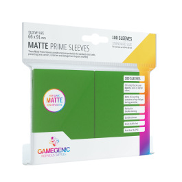 Pack Matte Prime Sleeves Green (100 Precio: 7.49999987. SKU: B12H8MY5N2