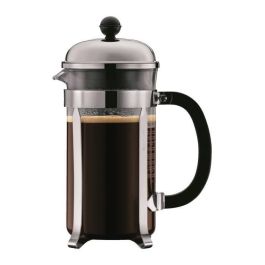 BODUM CHAMBORD Juego de cafeteras de prensa francesa - 8 tazas - 1L - Gris - Con 2 vasos de doble pared Pavina 0.35l BODUM CHAMBORD Juego de cafeteras de prensa francesa - 8 tazas - 1L - Gris - Con 2 vasos de doble pared Pavina 0.35l
