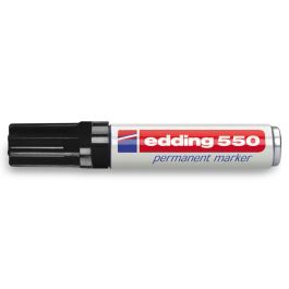 Rotulador permanente Edding 550 Negro (10 Unidades)