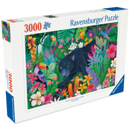 Ravensburger Puzzle Adultos 3000 Piezas - Pantera en la Jungla - Para Edad 14+ - Alta Calidad Hecho en Europa - 12001748