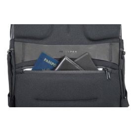 Targus HyperPack Pro Mochila Urbana 16" con Apple Find, Resistente al Agua, RFID y Puerto USB, Negra