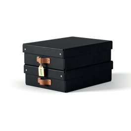 Leitz 61480095 - Pack 2 Cajas de Almacenamiento de Cartón Medianas Bajas A4, 8L, con Tapa, Asas, Color Negro Precio: 30.59000032. SKU: B145VG5ZW5