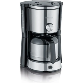 Severin KA4845 Cafetera de filtro con jarra isotérmica, Selector de aroma, 1 L, 1000 W, Acero inoxidable / Negro Precio: 83.49999944. SKU: B19KA5AFEV