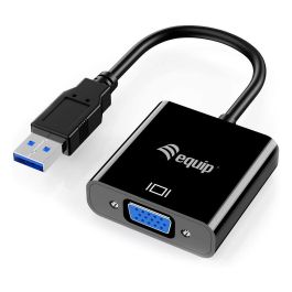 Equip Adaptador USB 3.0 a VGA, 1920x1080 60Hz, Compatible con Windows 10 y Mac OS, Alimentación por USB Precio: 23.50000048. SKU: B16EPFL63K