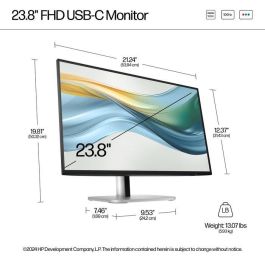 HP Monitor 524pu Pro G5 / 23,8" / FHD / HDMI-DisplayPort-USB(A)-USB(C) / Regulable Altura