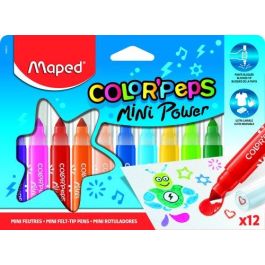 Rotulador Fibra Maped Color´Peps Mini Jumbo Estuche De 12 12 unidades Precio: 44.5000006. SKU: B12JAZVWKF