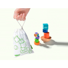 Mideer Juego de Balanceo Equilibra Figuras en Madera con Base Natural para Niños