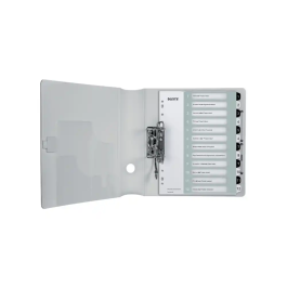 Leitz WOW Separador Numérico Plástico Imprimible 1-12 Juego de 12 DIN A4 Multitaladro Blanco/Negro