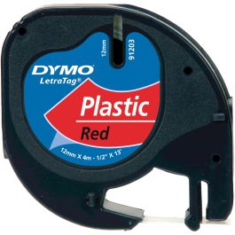 Dymo 91203 Cinta Negro Sobre Rojo, 12mm x 4M Plástico, Rotuladora Letratag Precio: 7.49999987. SKU: BIXS0721630