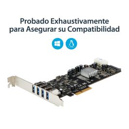Startechcom Pexusb3s44v Tarjeta de Expansión PCI Express USB 3.0 de 4 Puertos 5 Gbps