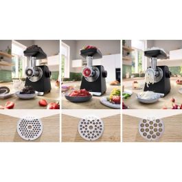 Bosch MFWS650B Picadora de carne Serie 6, 500 W, 3,5 kg/min, 3 rejillas Negra Bosch MFWS650B Picadora de carne Serie 6, 500 W, 3,5 kg/min, 3 rejillas Negra
