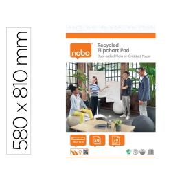 Nobo Bloc Congreso Papel Reciclado Cuadriculado/Liso 580x810 mm 50 Hojas 70 g/m² Certificado Nordic Swan Precio: 32.49999984. SKU: B1ADYQBZZF