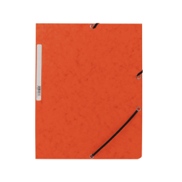 Q-connect Carpeta KF02170 Gomas Cartón Simil-Prespan Solapas 320x243 mm Naranja