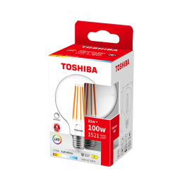 TOSHIBA Bombilla LED de filamento G95 E27 11W 2700K, luz cálida Precio: 5.929. SKU: B16RKJGQHZ