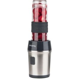 H.KoeNIG SMOO9 Mini licuadora personal 300W con 2 botellas de viaje 570ml, 4 cuchillas de acero inoxidable y cuerpo cepillado H.KoeNIG SMOO9 Mini licuadora personal 300W con 2 botellas de viaje 570ml, 4 cuchillas de acero inoxidable y cuerpo cepillado