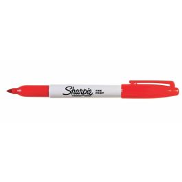 Sharpie Rotulador permanente de punta fina rojo, trazo 1mm