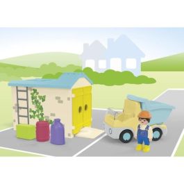 Playmobil Junior Camión con Garaje, Obrero de la Construcción, Saco de Arena, Caja y Barril - Edad +1 Año Playmobil Junior Camión con Garaje, Obrero de la Construcción, Saco de Arena, Caja y Barril - Edad +1 Año