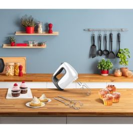 MOULINEX Batidora eléctrica de cocina 500W Regulación Turbo 5 velocidades 2 batidores + 2 amasadoras acero inoxidable Prep'Mix+ HM460110 MOULINEX Batidora eléctrica de cocina 500W Regulación Turbo 5 velocidades 2 batidores + 2 amasadoras acero inoxidable Prep'Mix+ HM460110