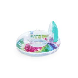 Bestway BES1695829505894 Boya Hinchable Multicolor, Diámetro 117 cm con Reposacabezas, Asas y Portavasos Bestway BES1695829505894 Boya Hinchable Multicolor, Diámetro 117 cm con Reposacabezas, Asas y Portavasos