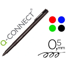 Q-connect Rotulador Permanente Punta Fibra Super Fina Redonda 0.5 mm, Bolsa 4 Unidades, Ideal para Retroproyeccion Precio: 3.50000002. SKU: B15ZXX9ANP