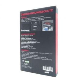 CyberPower P0820SUF0-DE Regleta Supresor de Picos, 8 Tomas Schuko con Interruptor, 2 USB Carga, Cable 1.8m, Negro CyberPower P0820SUF0-DE Regleta Supresor de Picos, 8 Tomas Schuko con Interruptor, 2 USB Carga, Cable 1.8m, Negro