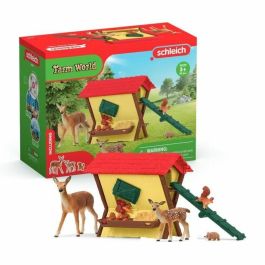 Cabaña para animales del bosque, baúl Schleich con cabaña, 1 cierva, 1 cervatillo, 1 ardilla, 1 erizo, para niños a partir de 3 años - schle Precio: 37.50000056. SKU: B1JS4PJCPD