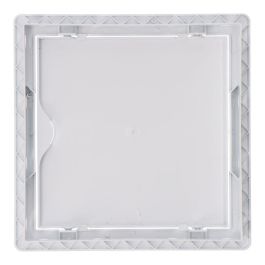 Tapa de registro cuadrada empotrable abs 15x15cm blanca