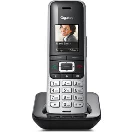 Gigaset Premium 100 Teléfono DECT Inalámbrico Negro/Plata con Altavoz, Identificador de Llamadas y Agenda de 500 Contactos