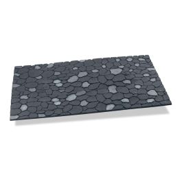 Felpudo efecto piedras color gris grafito 75x45x0,5cm hidalgo Precio: 12.59000039. SKU: B1ARZHZGPQ