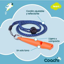 Coachi Silbato de Adiestramiento Training Coral para Perros y Cachorros - Sonido Alto y Distintivo, Ligero y Correa Reflectante