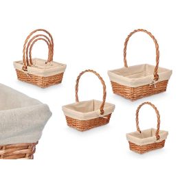 Set 3 Cestas Mimbre Rectangulares Kipit 36X39CM (8 Unidades) Precio: 119.50000051. SKU: B1C6GEXCJL