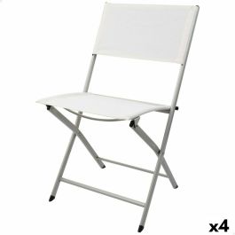Silla Plegable Aktive Blanco 46 x 81 x 55 cm (4 Unidades) Silla Plegable Aktive Blanco 46 x 81 x 55 cm (4 Unidades)
