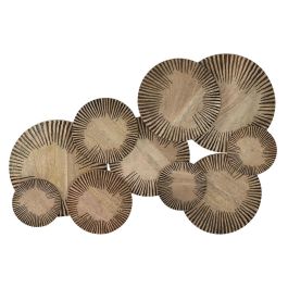 Decoración de Pared Home ESPRIT Natural Moderno Círculos 84 X 4,5 X 56 CM Precio: 74.50000008. SKU: B19VAVQLM7