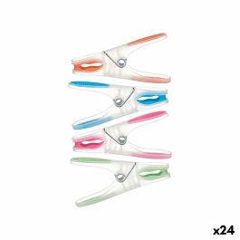 Pinzas para la Ropa Multicolor Silicona Plástico 20 Piezas Set (24 Unidades) Precio: 46.49999992. SKU: B19BZSJAAF