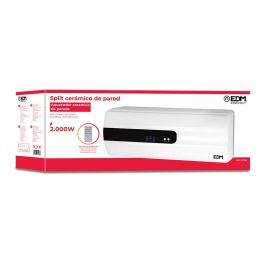 Edm Calefactor split cerámico 1000 - 2000 W Blanco con mando a distancia 57 x 14 x 22 cm