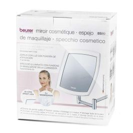 Beurer BS-89 Espejo Cosmético con Luz LED de Pared y 5 Aumentos para Cuidado Diario
