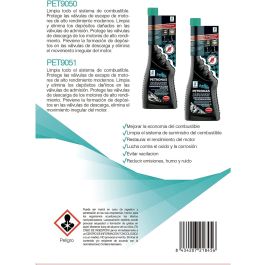 Petronas PET9080.1 Limpia Inyectores Gasolina 250 mL para Sistema de Combustible, Elimina Depósitos y Protege Válvulas.