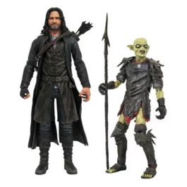 Diamond Select Toys El Señor de los Anillos Diamond Collection Serie 3 - Surtido de 6 Figuras Articuladas, 18 cm, PVC, Incluye Aragorn y Orco de Moria Precio: 149.49999999. SKU: B12JHSX4X8
