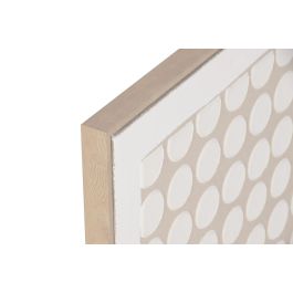 DKD Home Decor Cuadro Scandi Blanco Natural Lienzo MDF 52 x 52 x 2.8 cm (4 Unidades) Precio: 72.4911. SKU: B12ETG4SGT