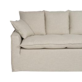 Sofá 4 Plazas Natural Tejido Salón 220 X 100 X 91 cm