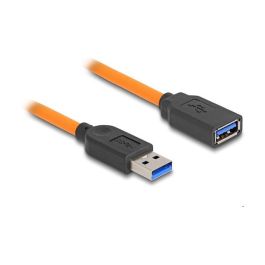 DeLOCK Cable USB 3.2 Gen 1 (5 Gbps) USB-A Macho a USB-A Hembra 1m Naranja para Tethering y Conectividad