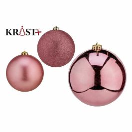 Set de Bolas de Navidad Krist+ Rosa PVC (12 Unidades)